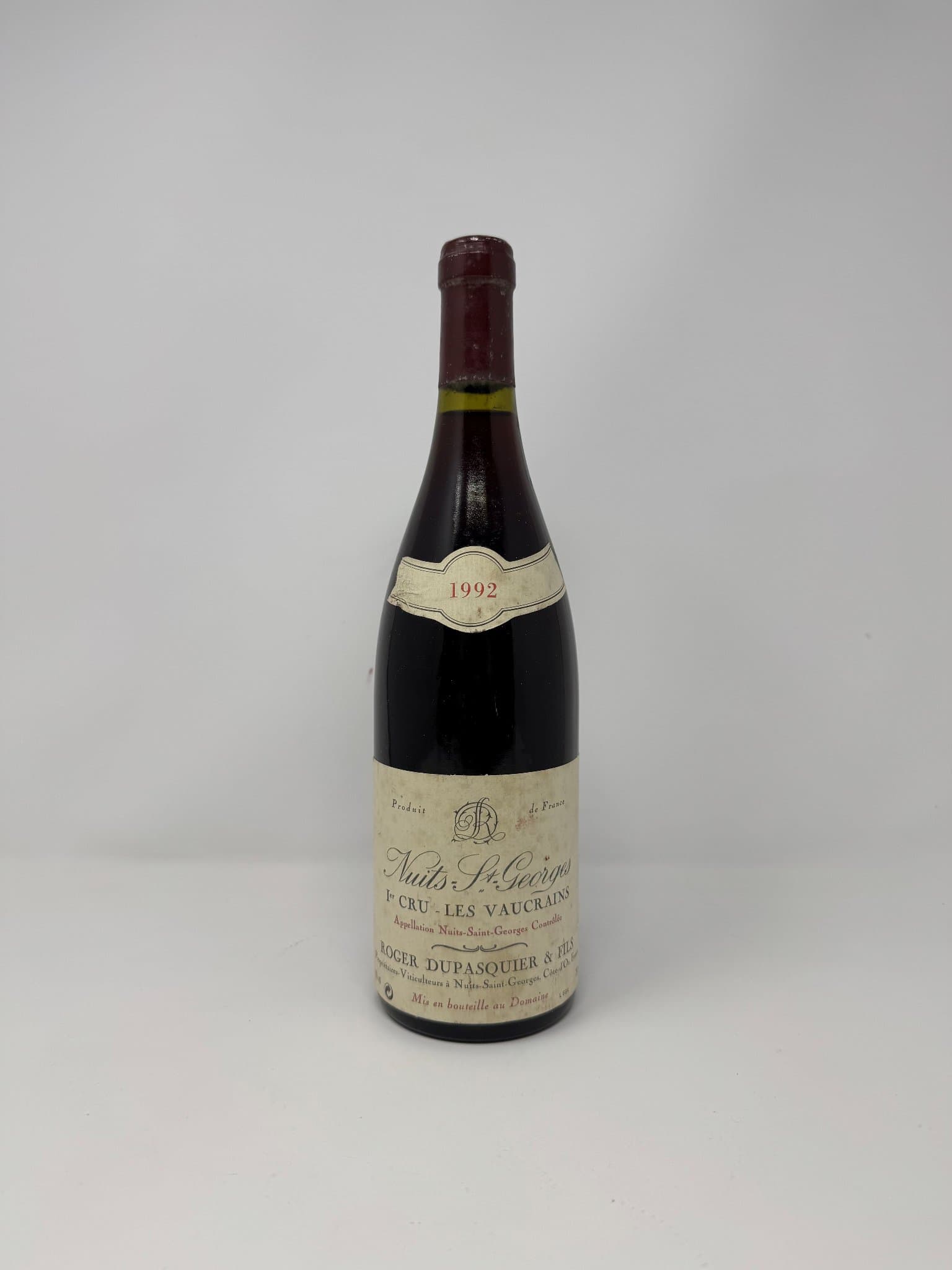 Nuits-Saint-Georges, Premier Cru Les Vaucrains, Roger DUPASQUIER, 1992
