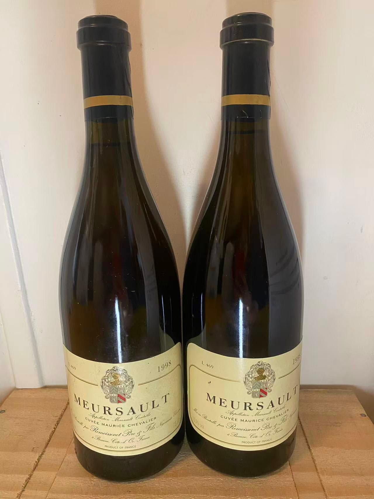 2 x Meursault, Maurice Chevalier, Remoissenet Père & Fils, 1998