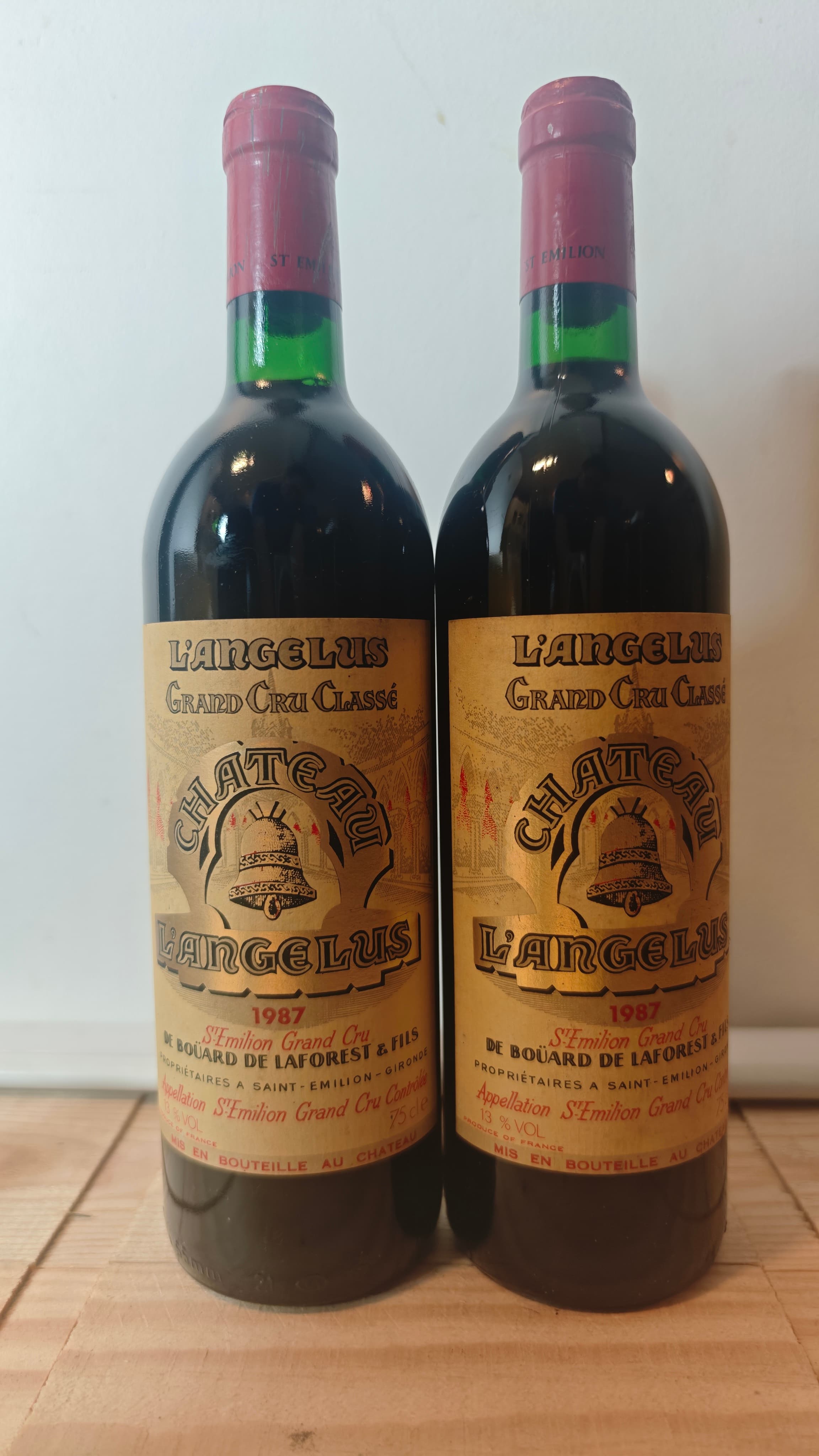 2 x Château Angélus, Saint-Émilion Grand Cru, 1987