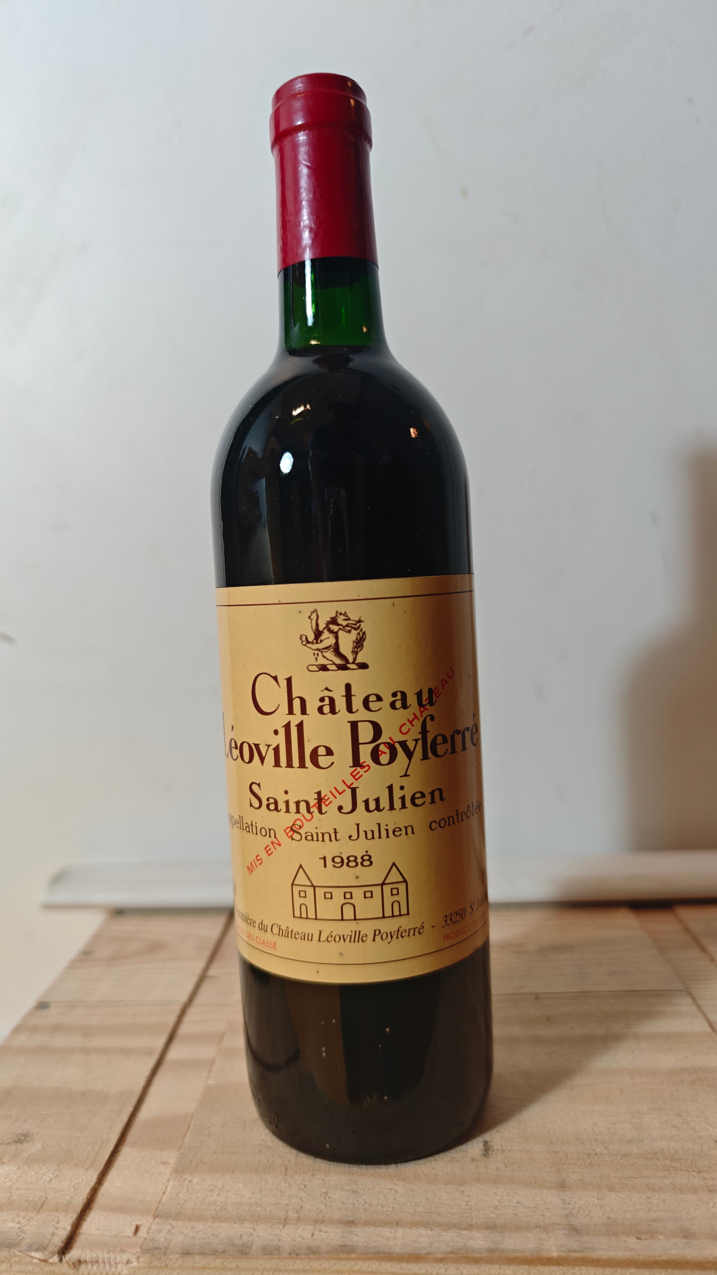 Château Léoville Poyferré, Saint-Julien, 1988