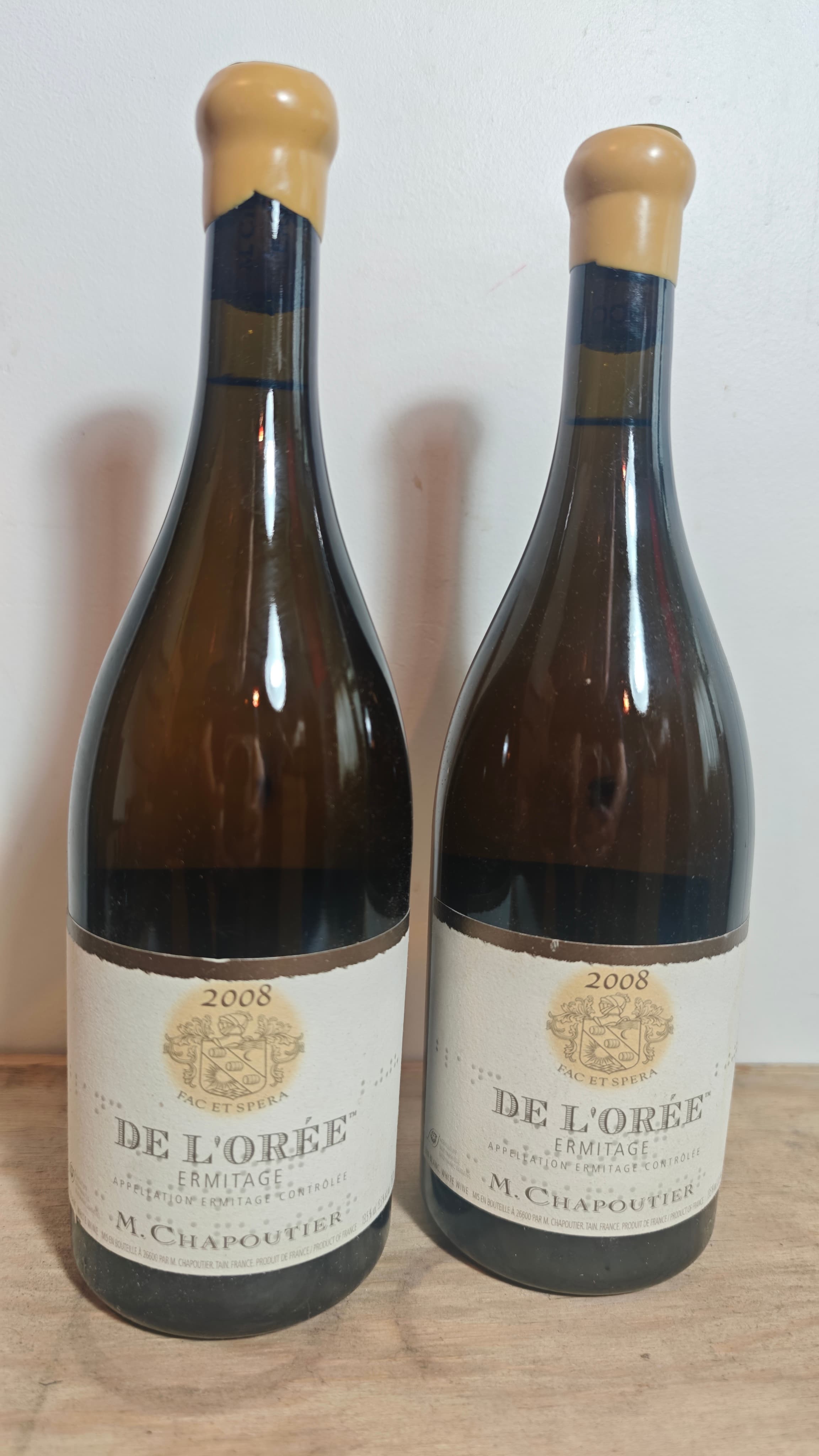 2 x Ermitage, De l'Oree, M. Chapoutier, 2008 (Blanc/White)