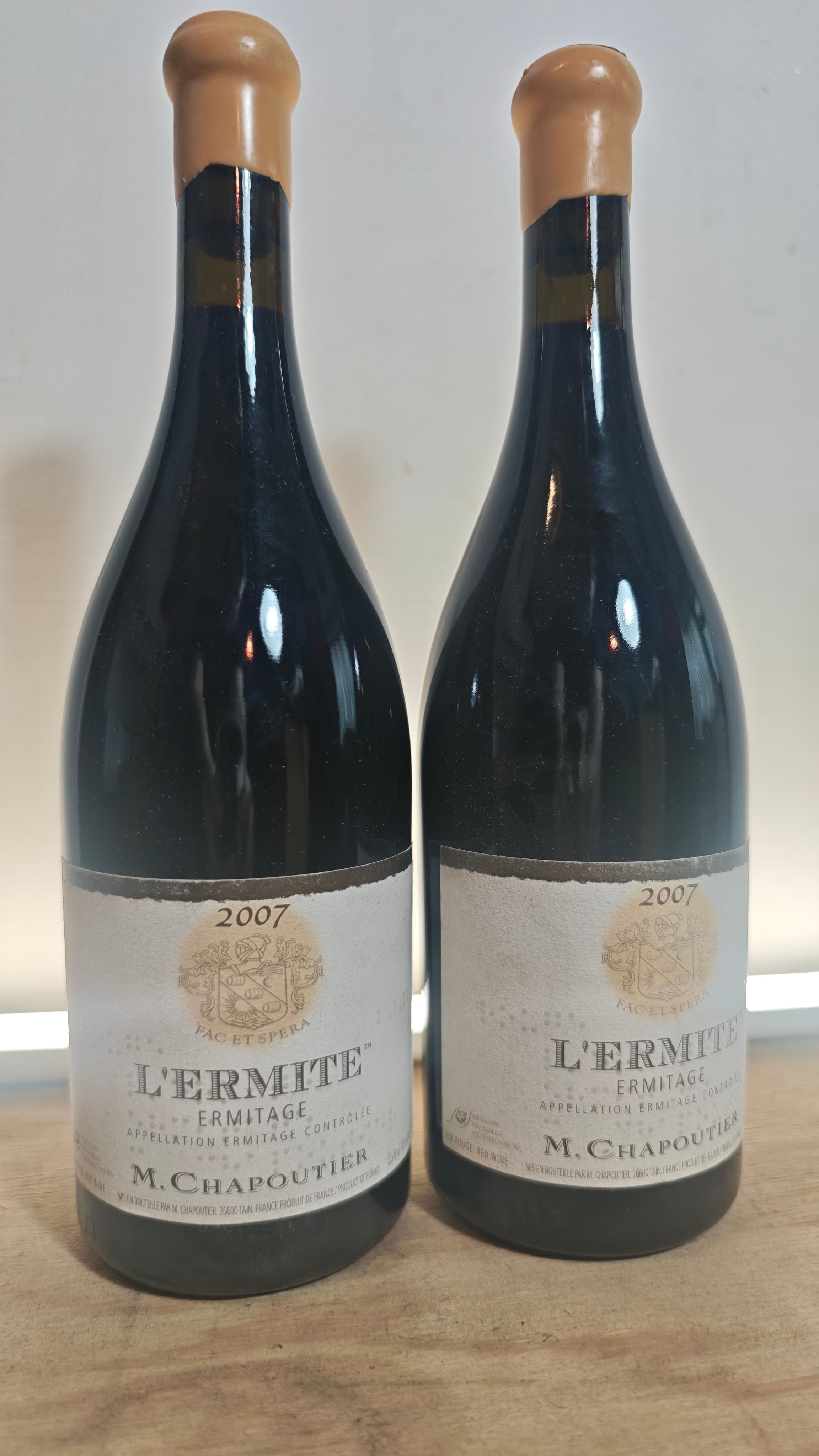 2 x Hermitage, L'Ermite, M. Chapoutier, 2007