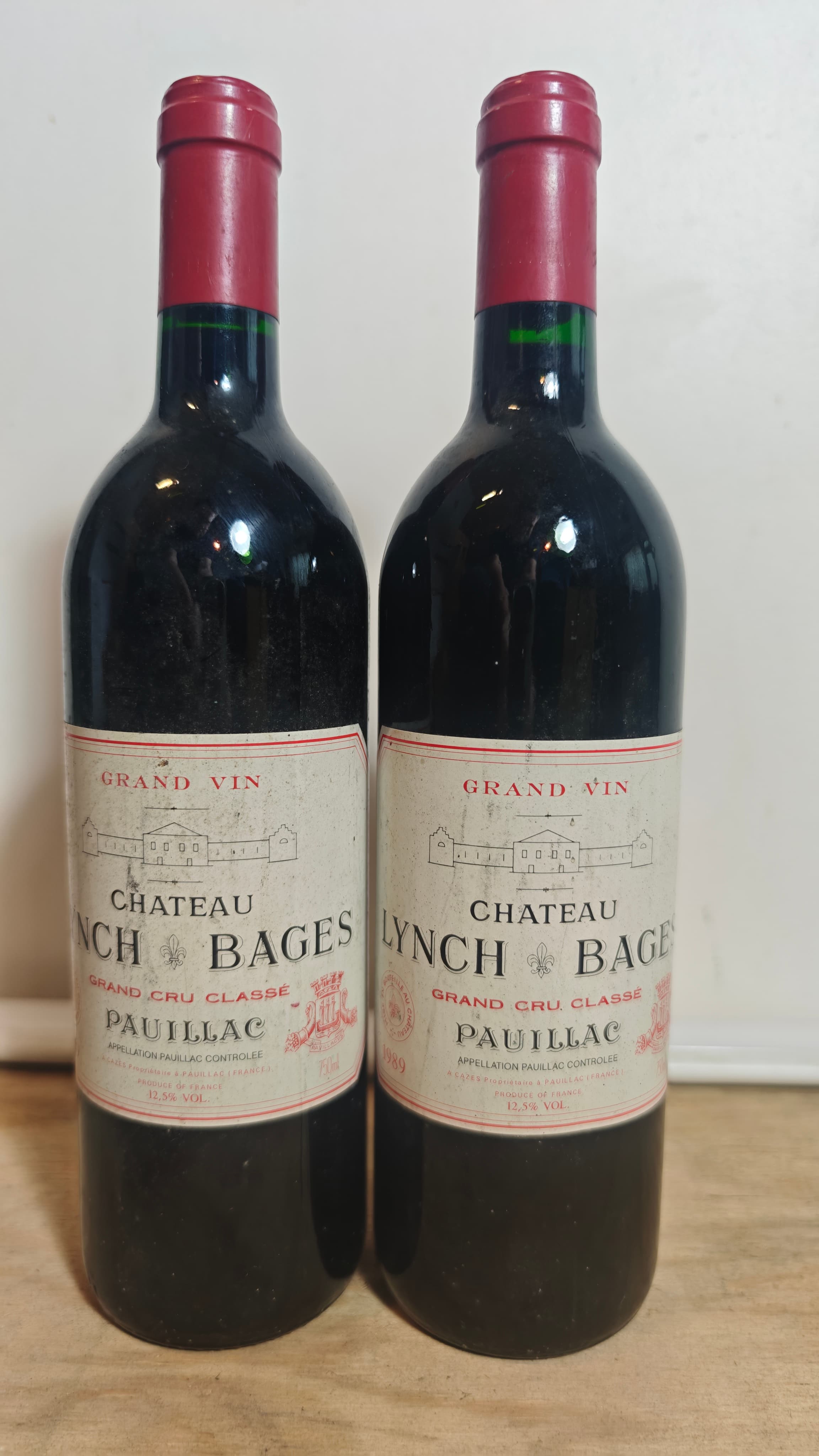 2 x Château Lynch-Bages, Pauillac, 1989