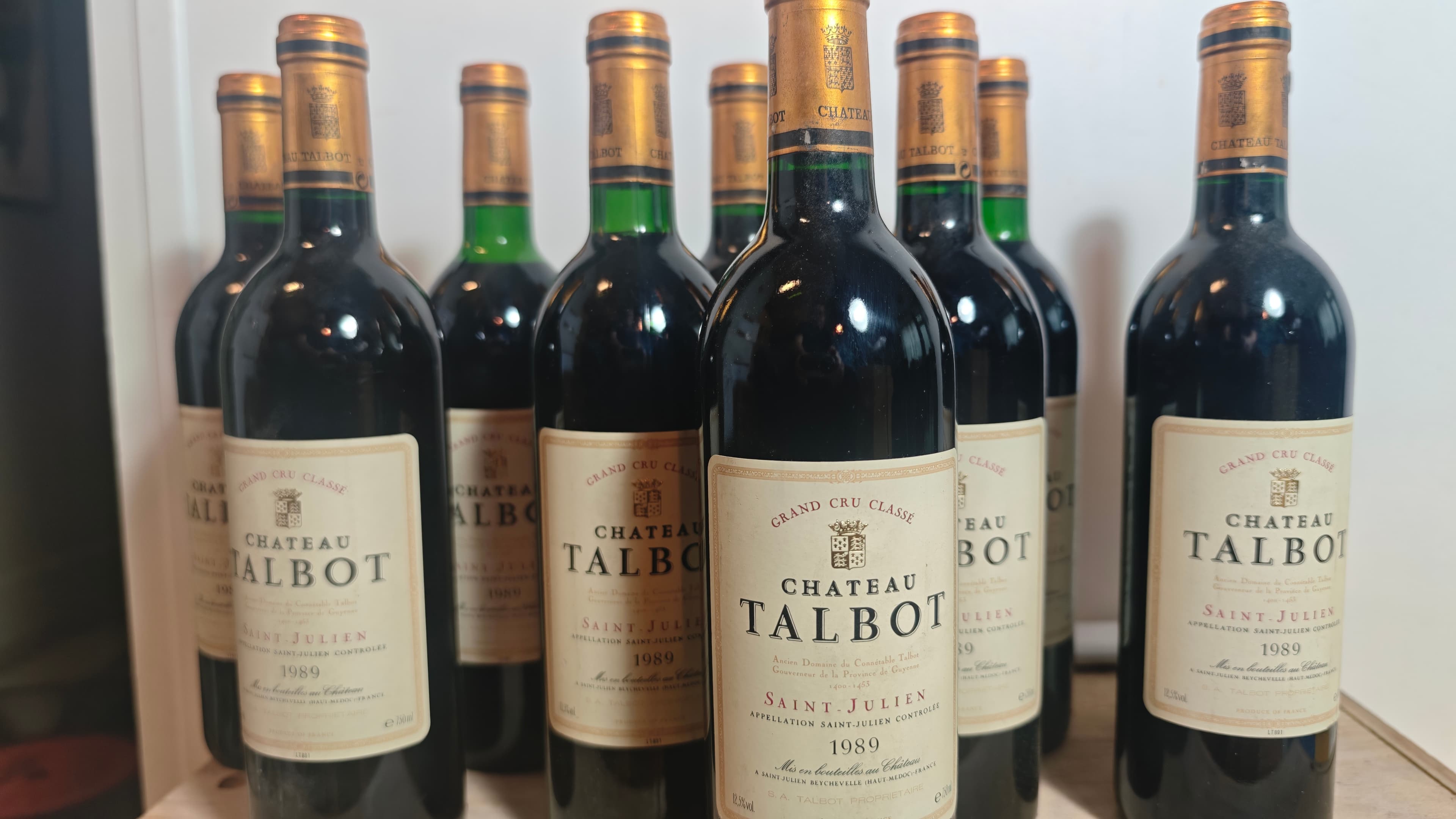 10 x Château Talbot, Saint-Julien, 1989